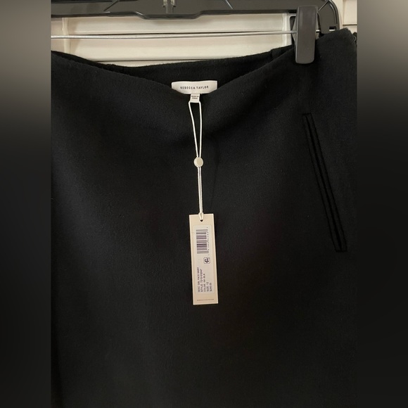 NWT Rebecca Taylor Double-Faced Wool Mini Skirt in Black (Sz. 12) - Picture 8 of 8